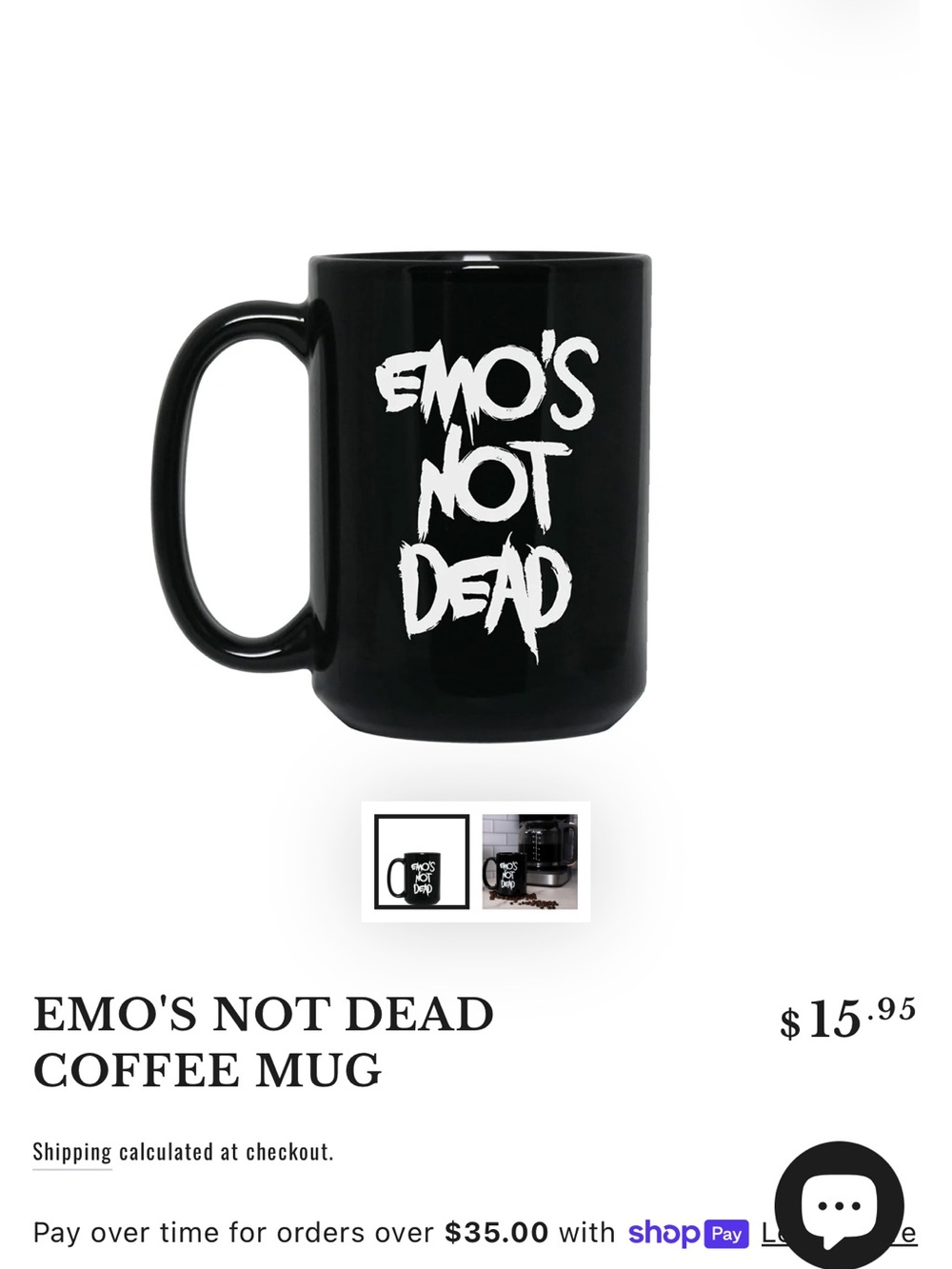 Emo’s Not Dead Ceramic Coffee Mug